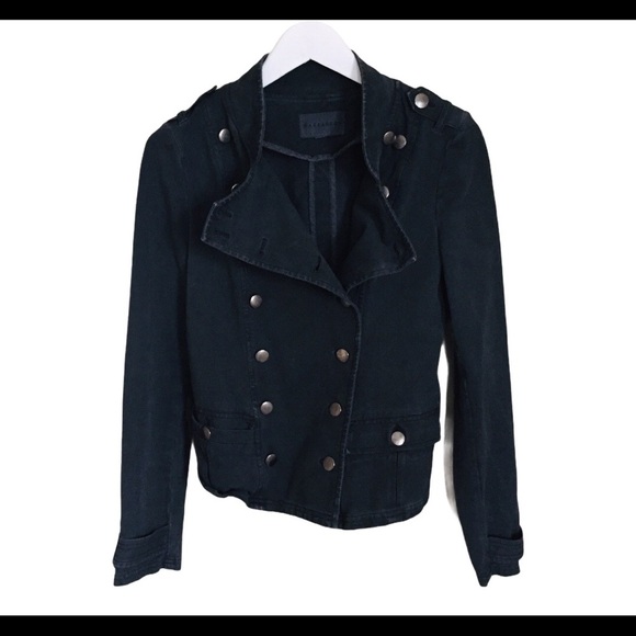 ANTHROPOLOGIE MARRAKECH Knit Cadet Button Front Jacket With Pockets Grey Small - Picture 3 of 10